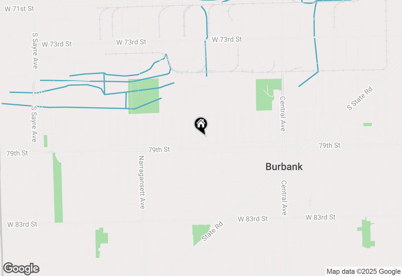 Map of 7838 Mcvicker Avenue, Burbank, IL 60459
