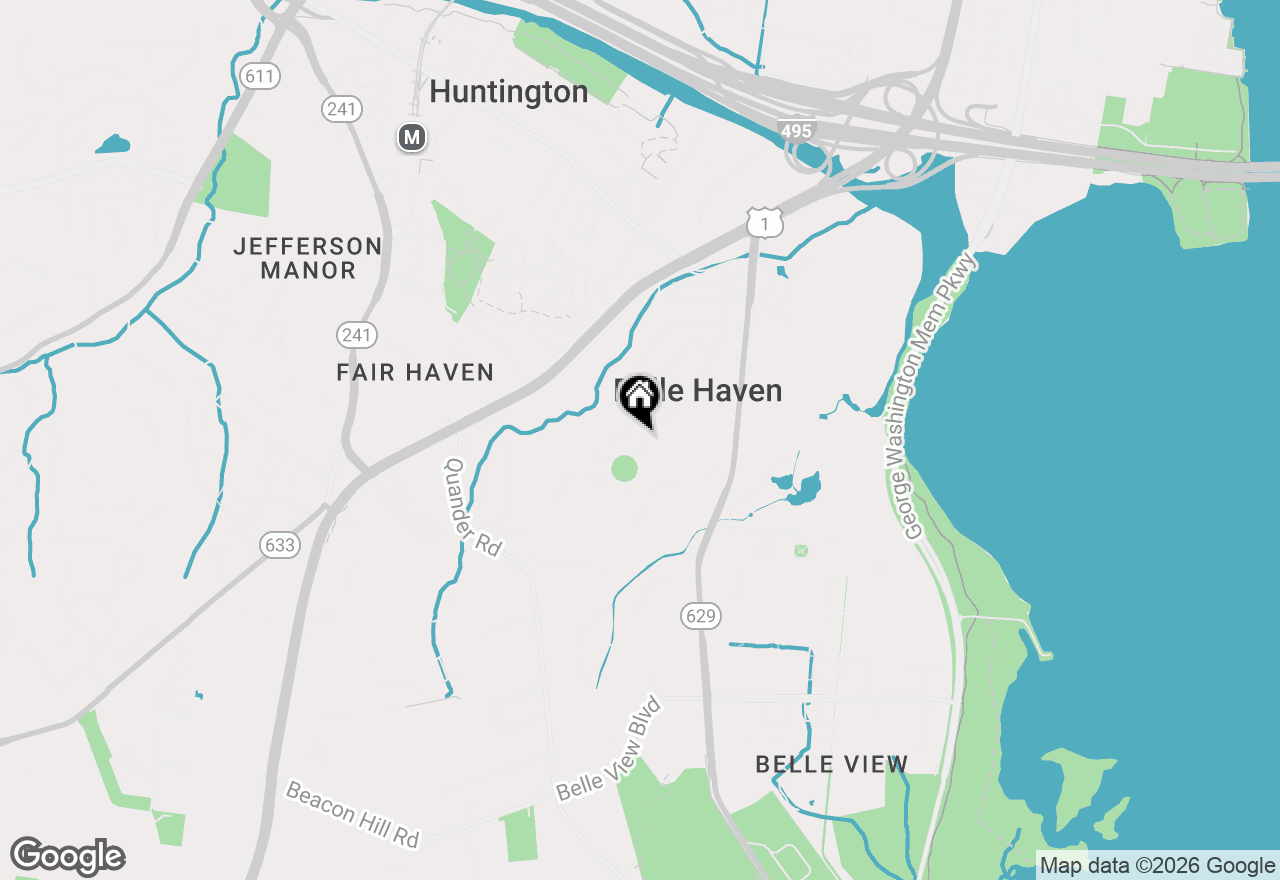 Map of 6122 Woodmont Road, Alexandria, VA 22307