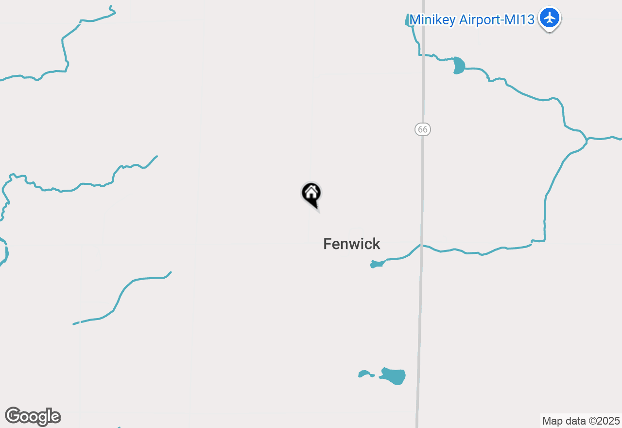 Map of 9867 S Collins Road, Fenwick, MI 48834