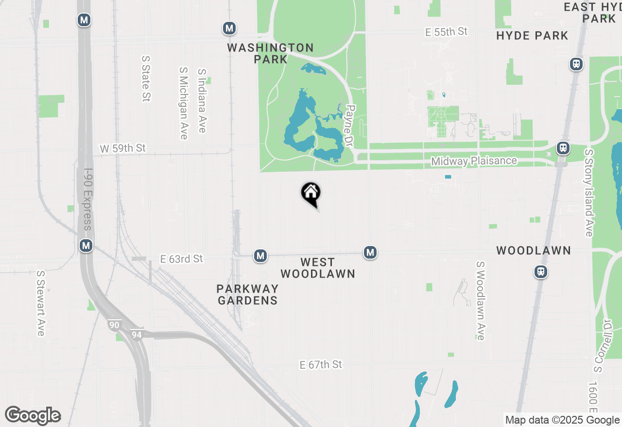 Map of 6130 S Saint Lawrence Avenue #2F, Chicago, IL 60637