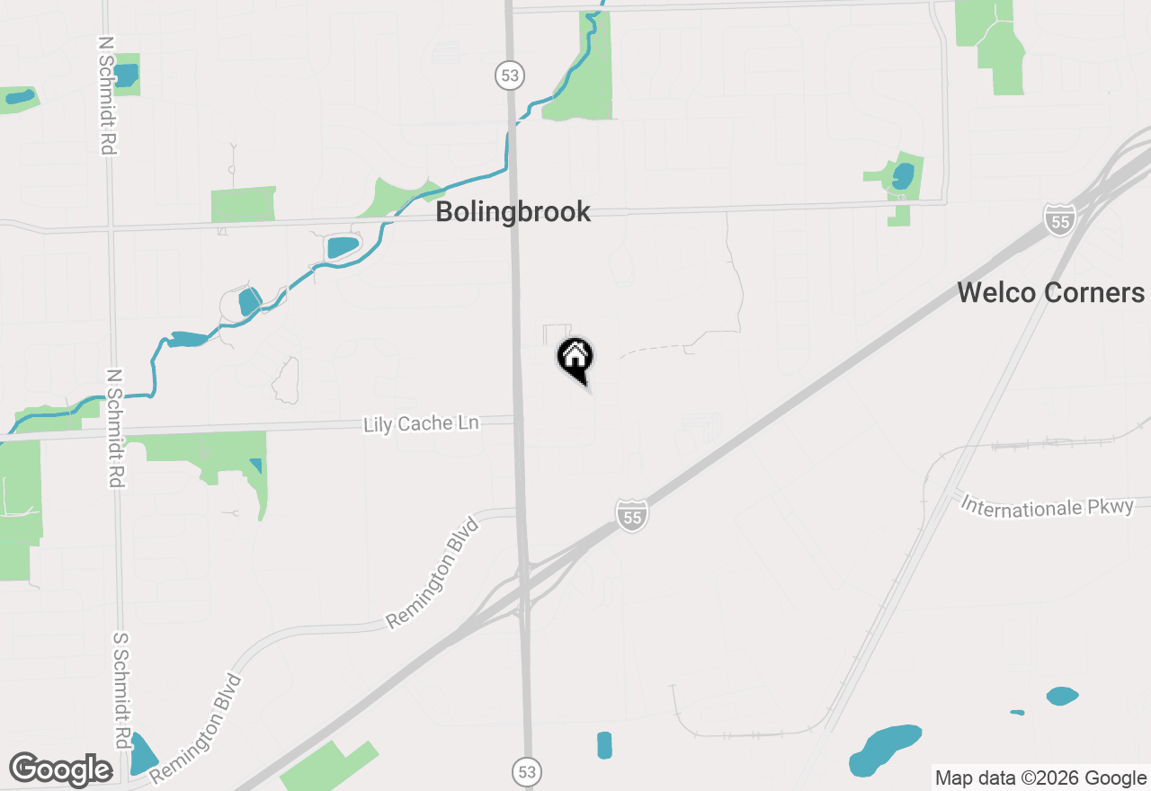 Map of 114 Pilgrim Court #114, Bolingbrook, IL 60440