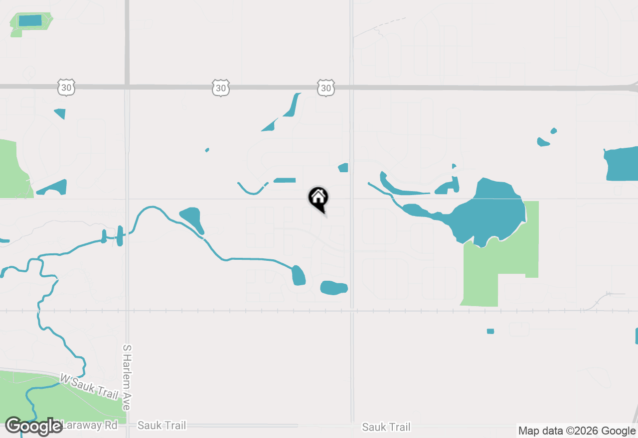 Map of 110 Huntsbridge Road #110, Matteson, IL 60443