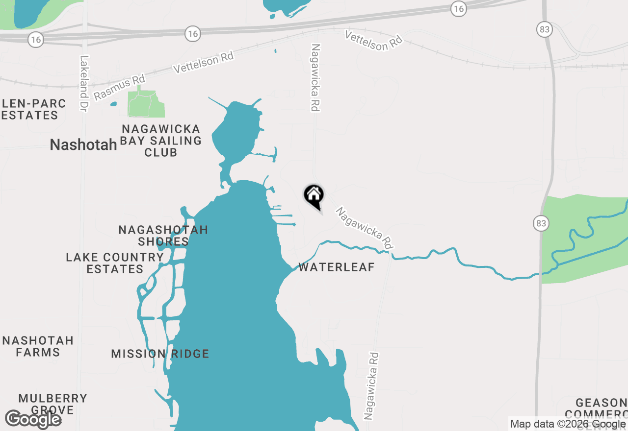 Map of 1815 Bark River Dr, Hartland, WI 53029