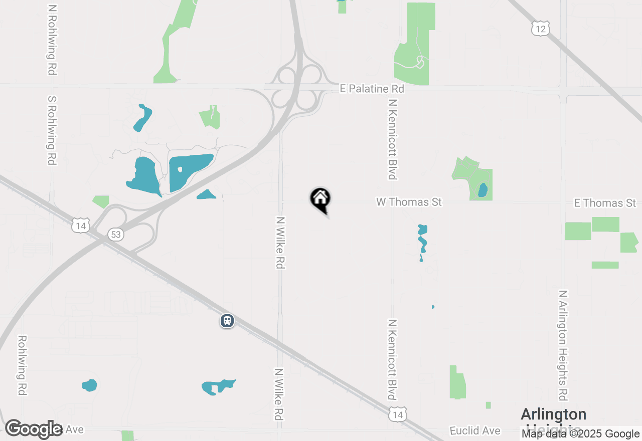 Map of 1414 N Illinois Avenue, Arlington Heights, IL 60004