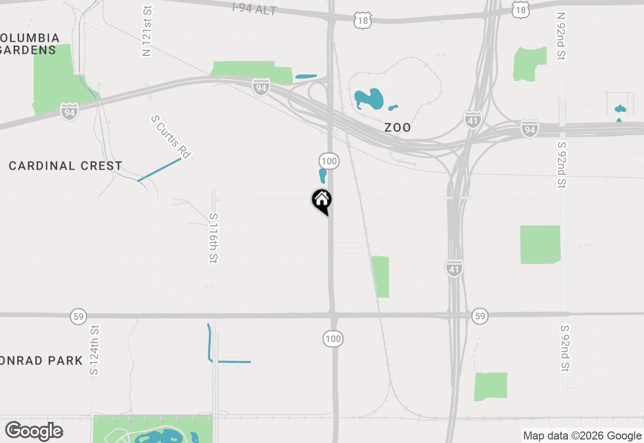 Map of 824 S 109th St, West Allis, WI 53214