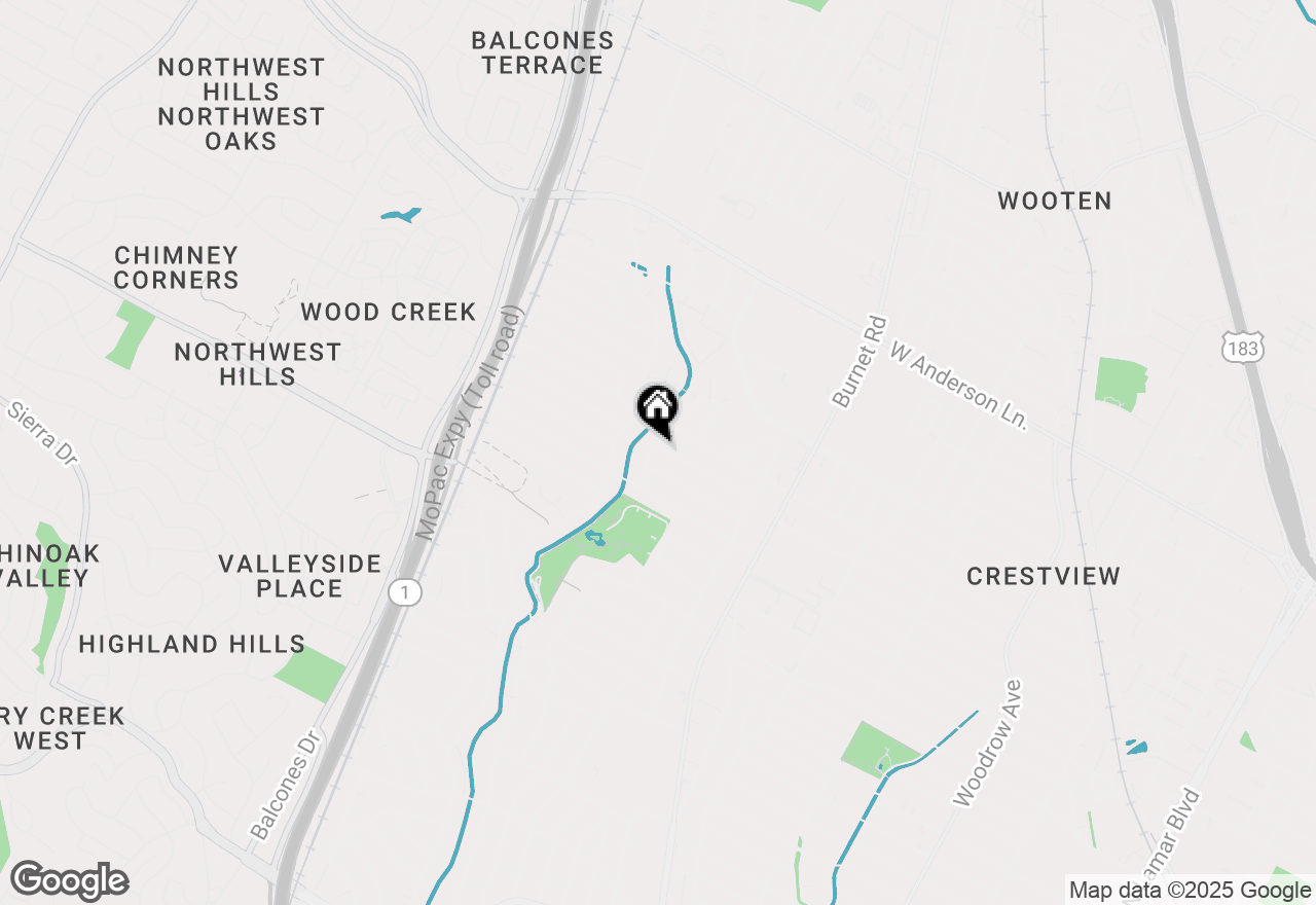 Map of 2713 Cascade Dr, Austin, TX 78757