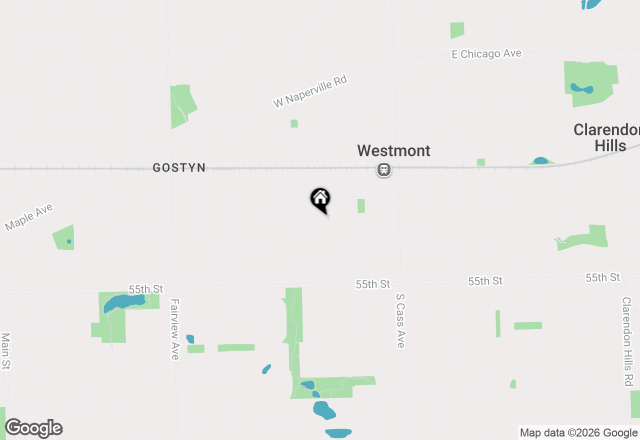 Map of 129 S Hudson Street, Westmont, IL 60559