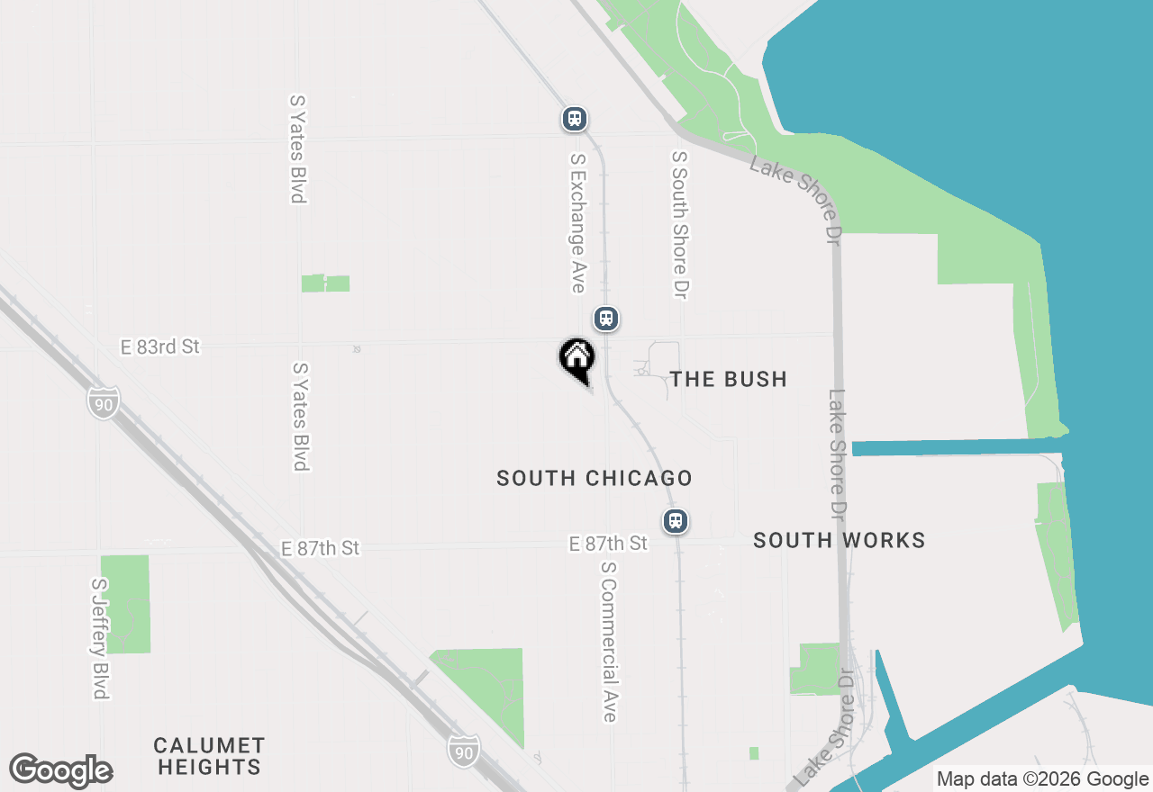 Map of 8404 S Exchange Avenue, Chicago, IL 60617