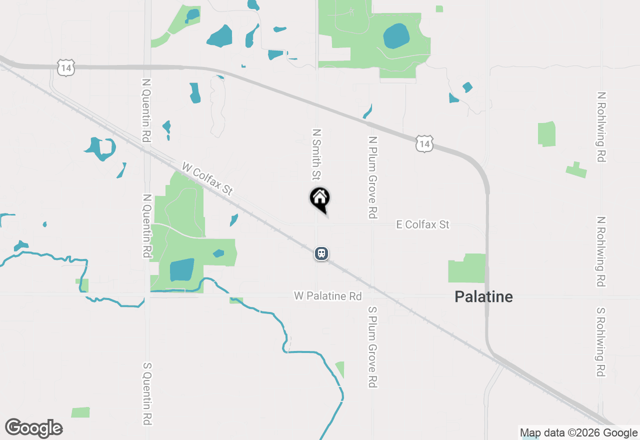 Map of 235 N Smith Street #301, Palatine, IL 60067