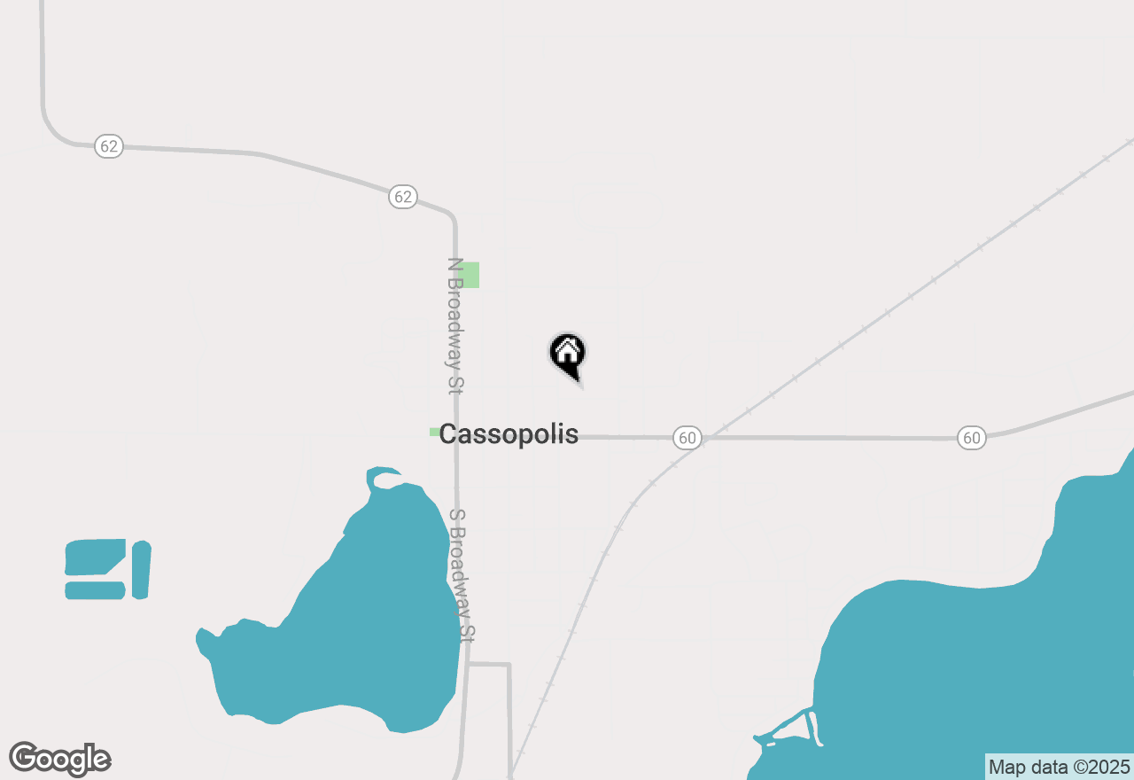 Map of 204 N East Street, Cassopolis, MI 49031