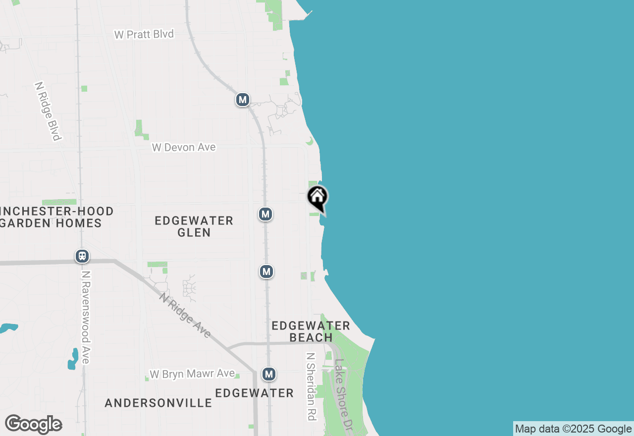 Map of 6145 N Sheridan Road #27A, Chicago, IL 60660