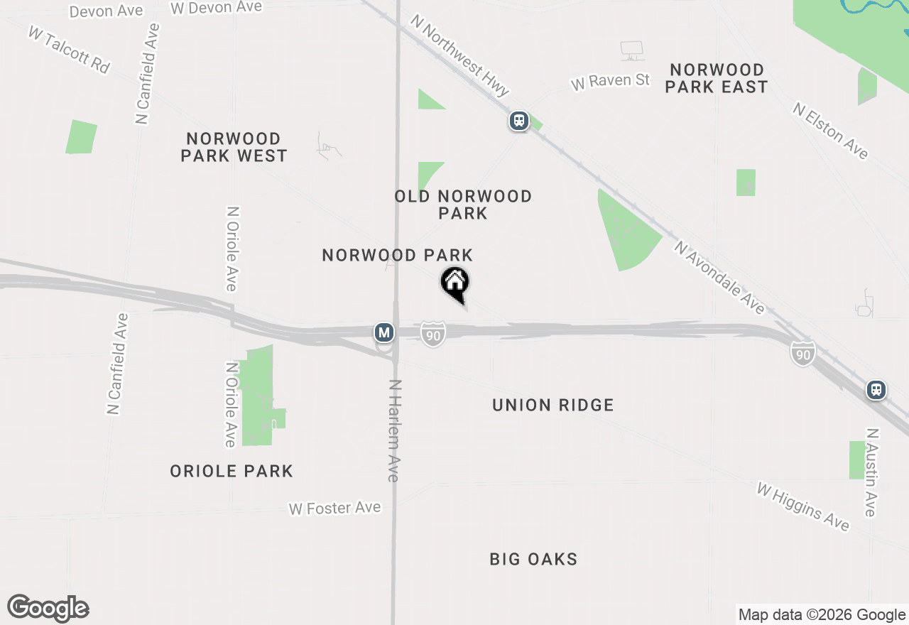 Map of 5613 N Nottingham Avenue, Chicago, IL 60631