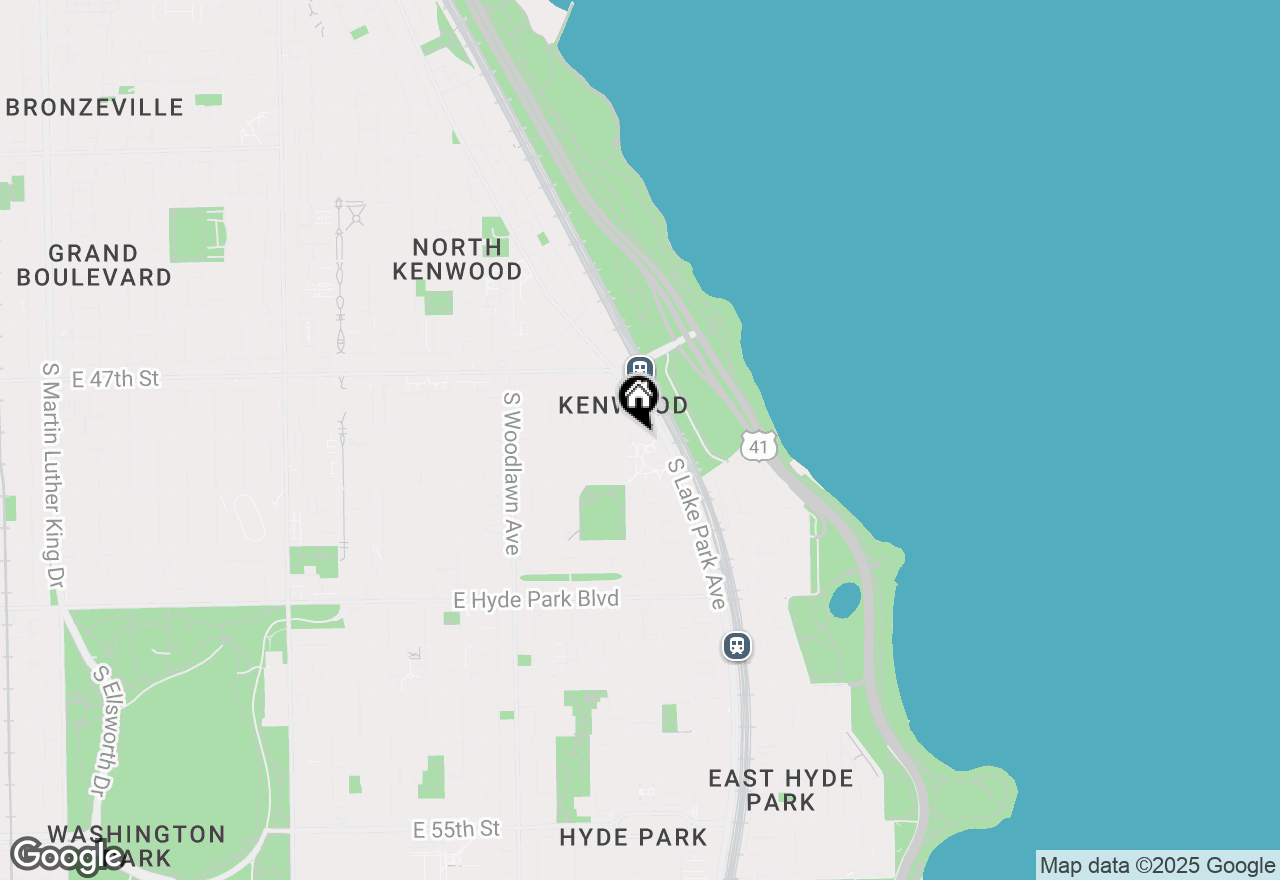 Map of 4800 S Lake Park Avenue #1612, Chicago, IL 60615