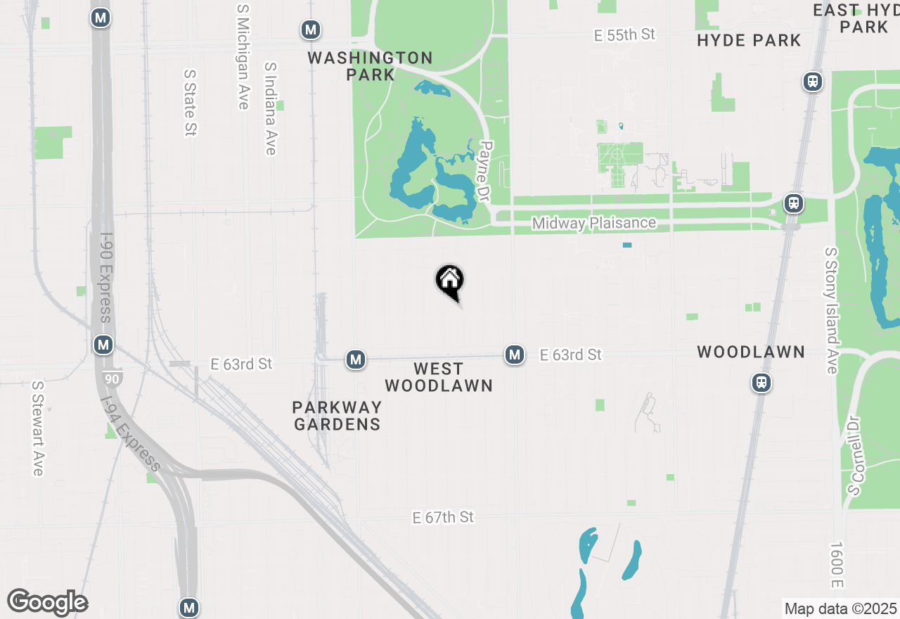 Map of 6150 S Champlain Avenue #2, Chicago, IL 60637