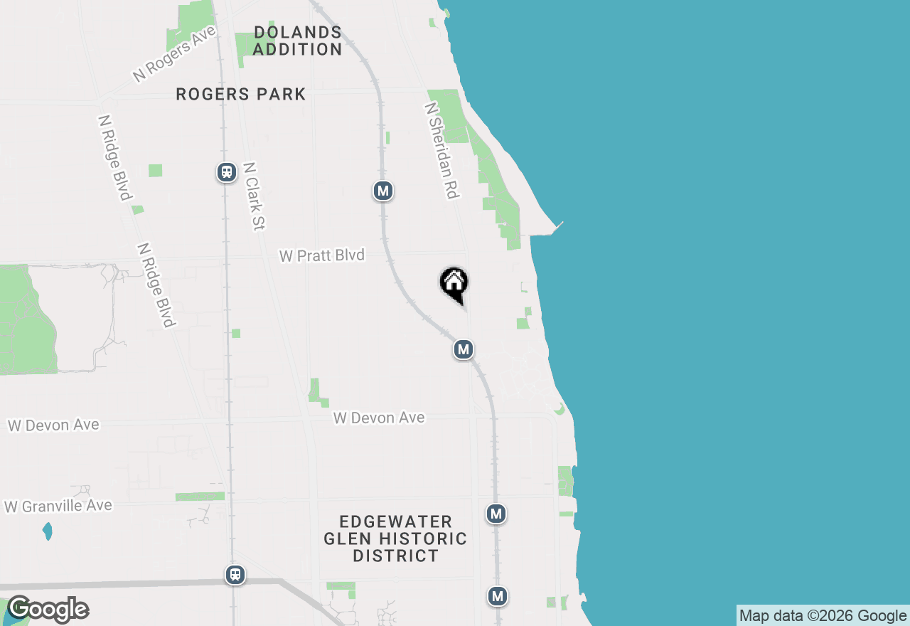 Map of 1218 W Albion Avenue #3E, Chicago, IL 60626