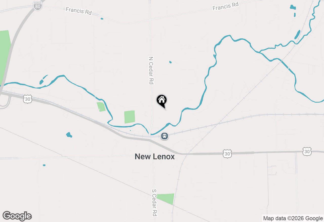 Map of 128 Gum Street, New Lenox, IL 60451