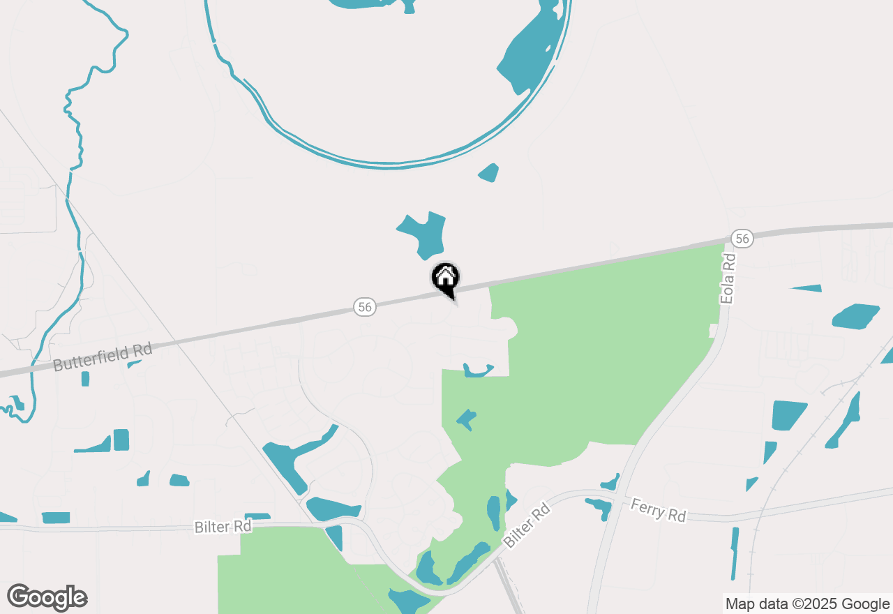 Map of 2490 Hedge Row Drive, Aurora, IL 60502