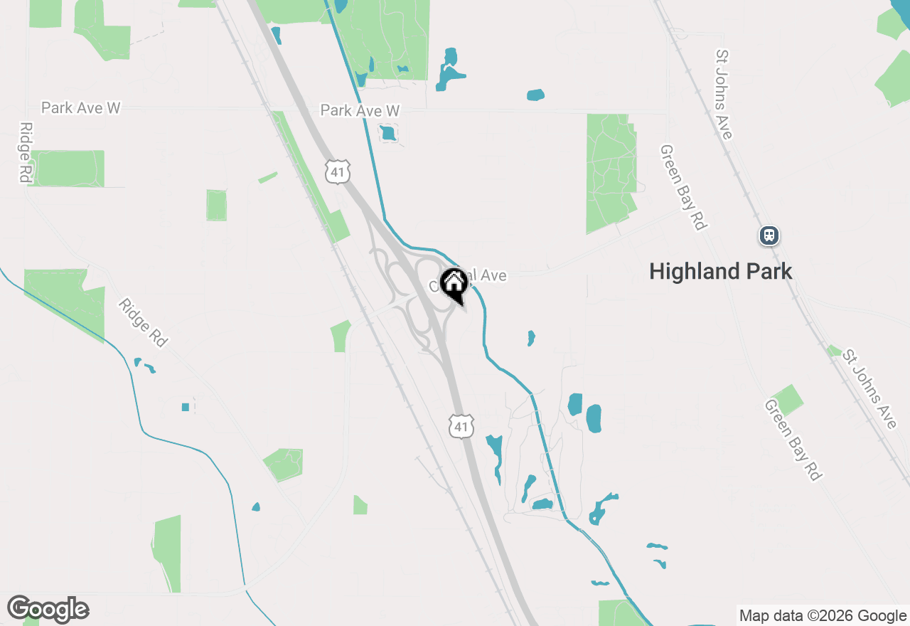 Map of 1324 Fredrickson Place, Highland Park, IL 60035