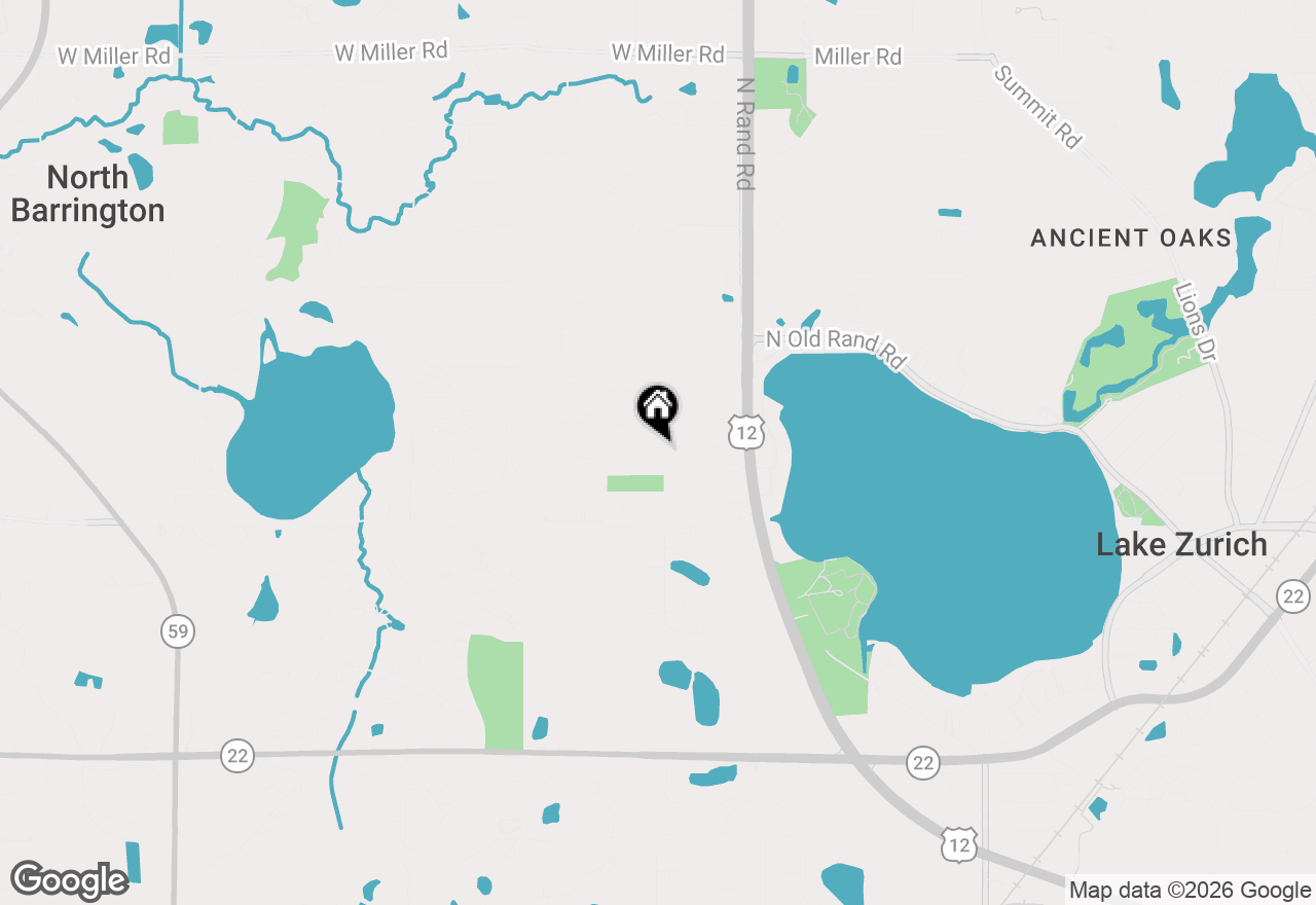 Map of 125 N Pleasant Road, Lake Zurich, IL 60047
