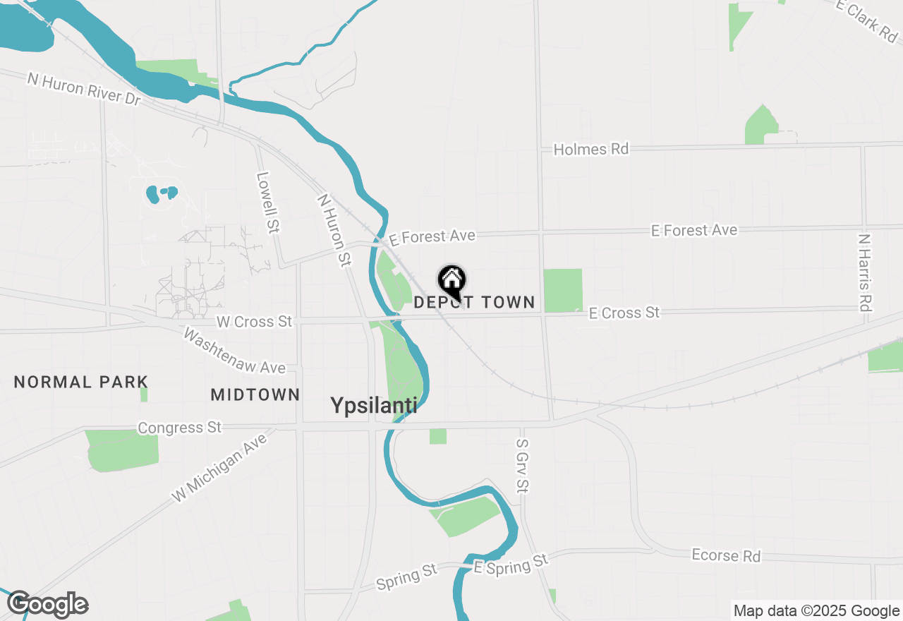 Map of 400 N River Street, Ypsilanti, MI 48198