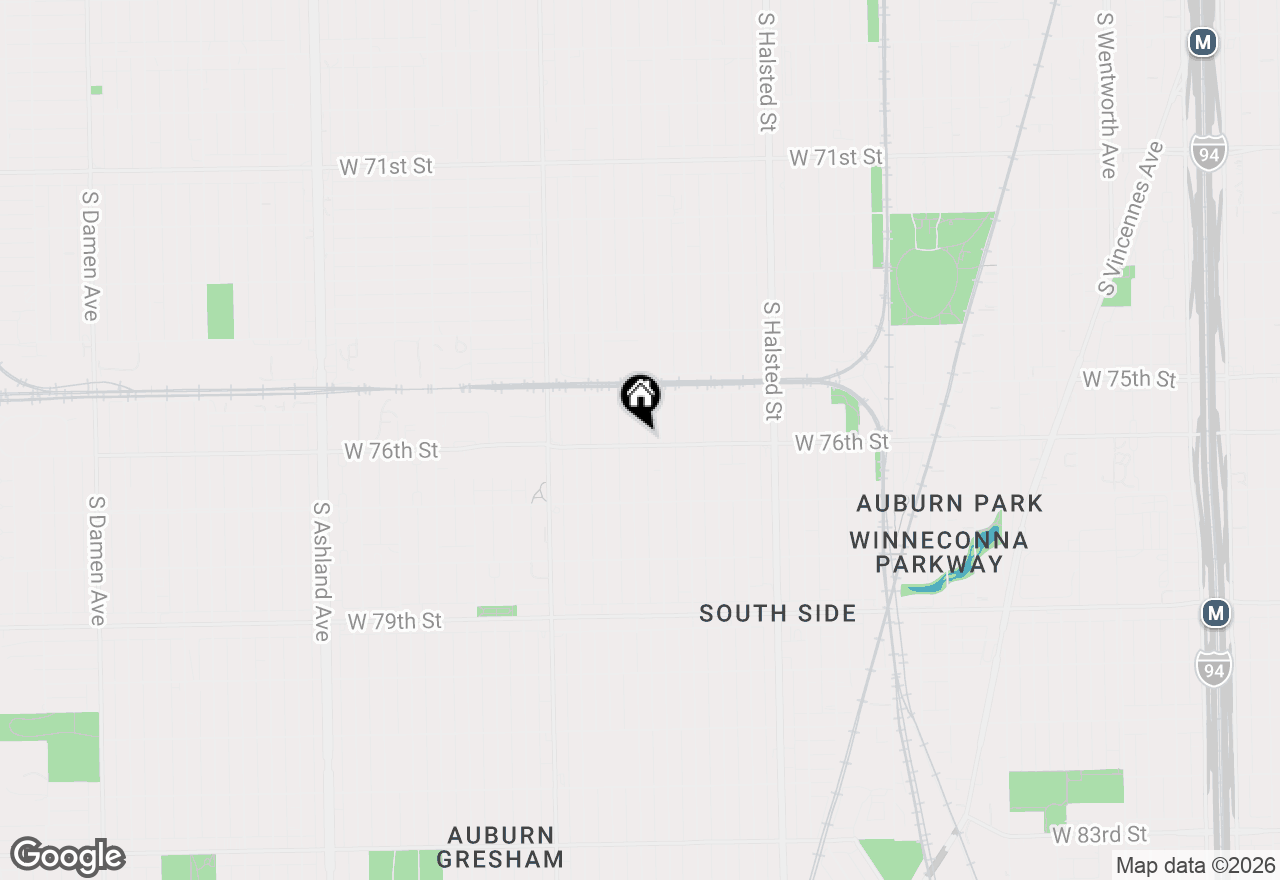 Map of 7545 S Carpenter Street, Chicago, IL 60620