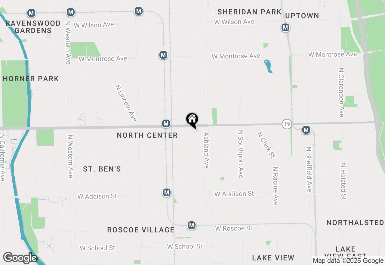 Map of 3939 N Paulina Street #1, Chicago, IL 60613