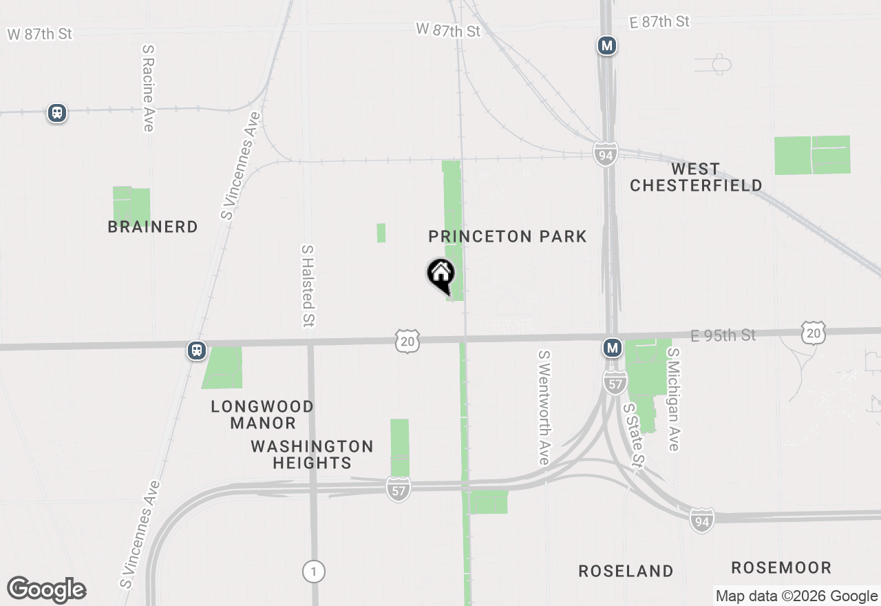 Map of 9400 S Eggleston Avenue, Chicago, IL 60620