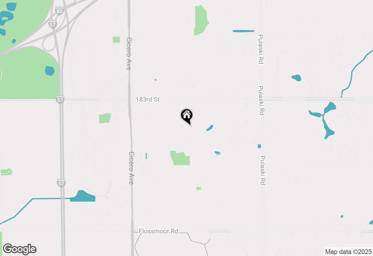 Map of 18520 Baker Avenue, Country Club Hills, IL 60478