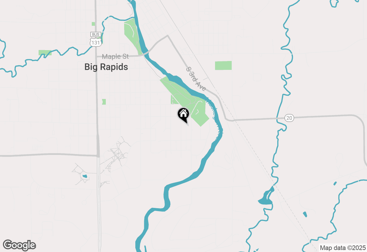 Map of 617 Cherry Ave, Big Rapids, MI 49307