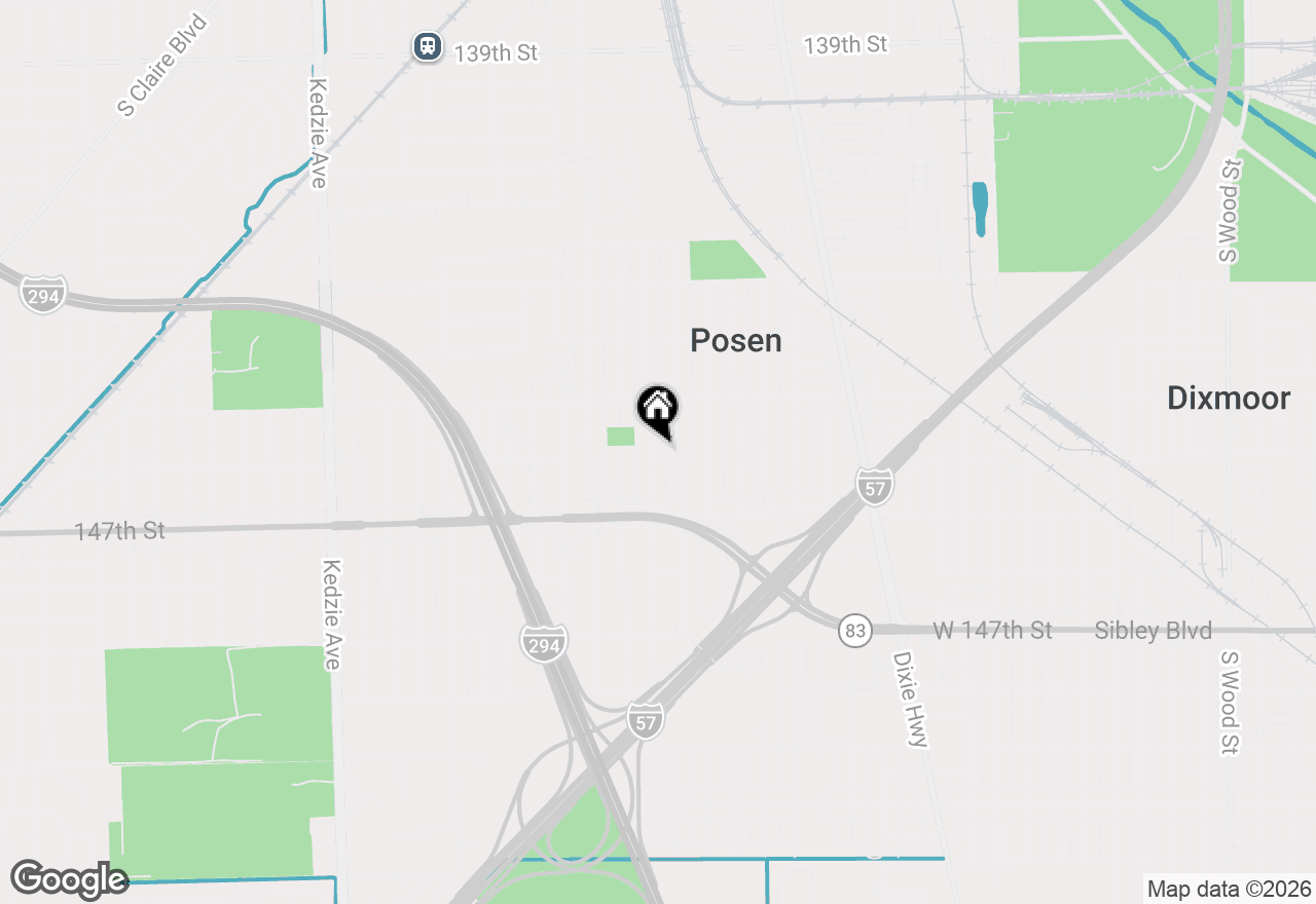 Map of 14547 S Blaine Avenue, Posen, IL 60469