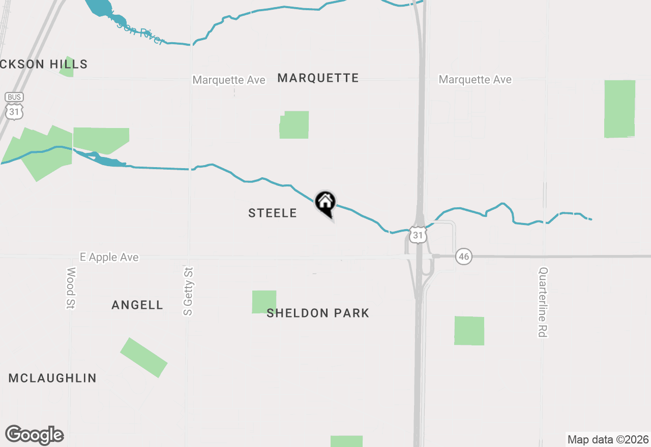 Map of 1270 Amity Avenue, Muskegon, MI 49442