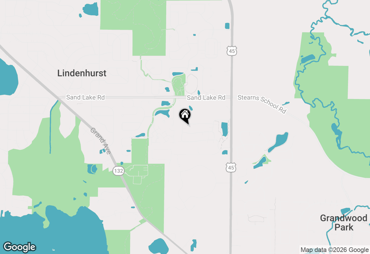Map of 2975 Falling Waters Lane, Lindenhurst, IL 60046