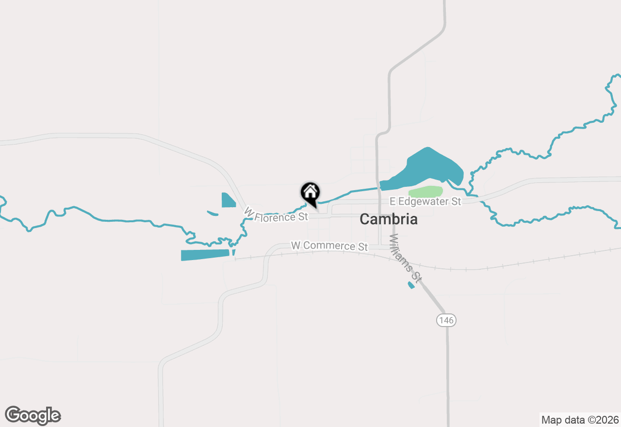 Map of 515 W Florence Street, Cambria, WI 53923