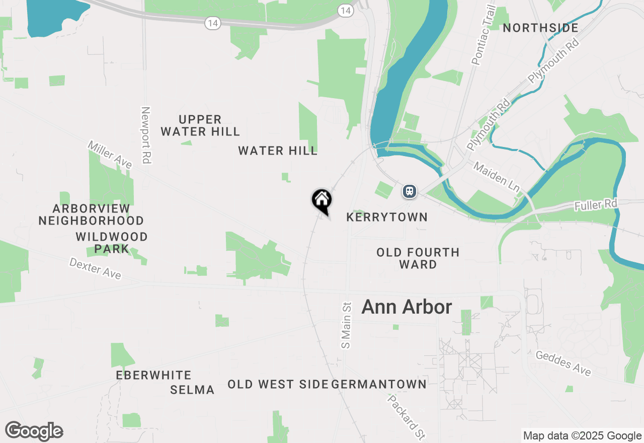Map of 218 W Kingsley Street #312, Ann Arbor, MI 48103