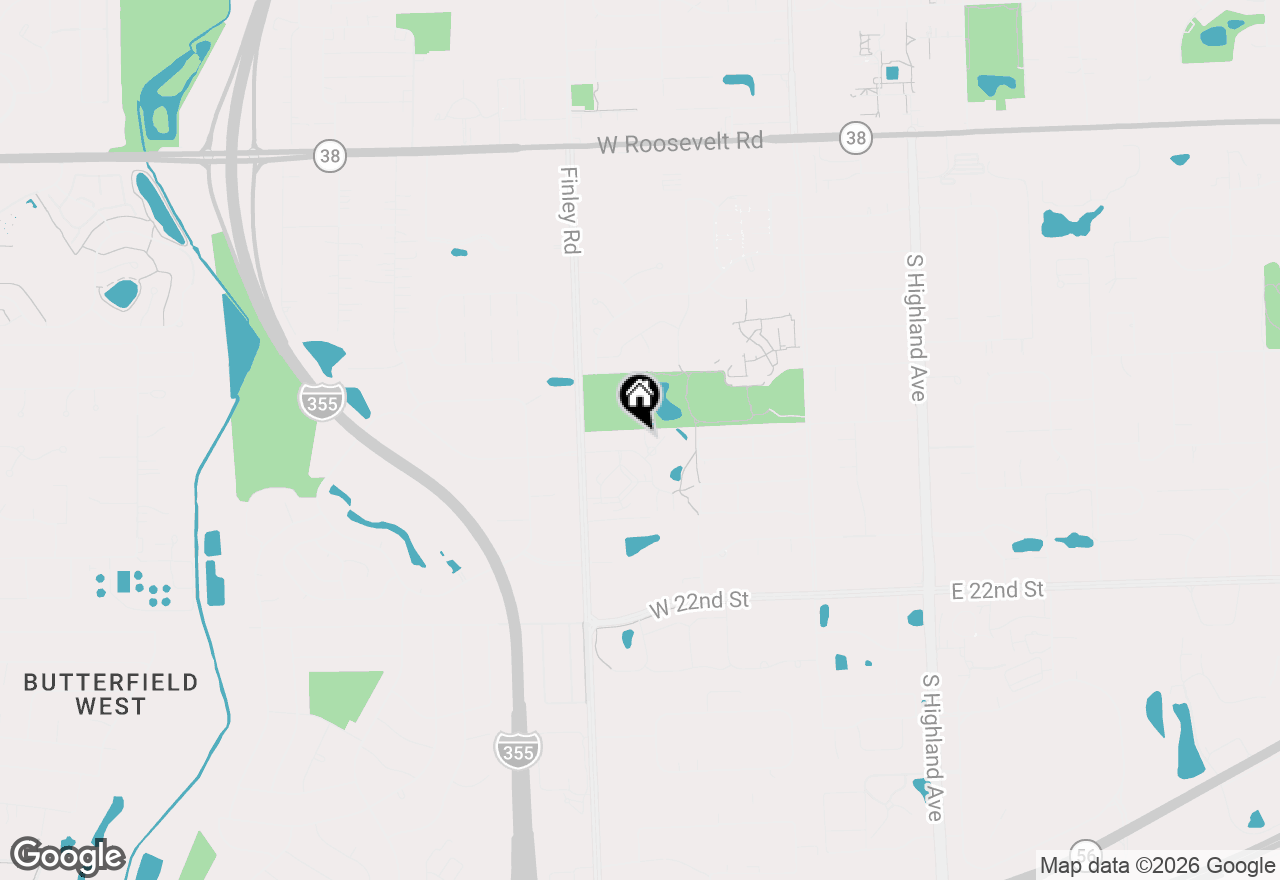 Map of 36 Woodmoor Court, Lombard, IL 60148