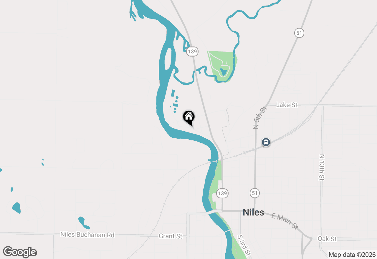 Map of 40 River Street, Niles, MI 49120