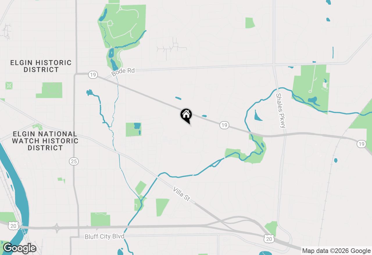 Map of 1023 Berkshire Court #C, Elgin, IL 60120