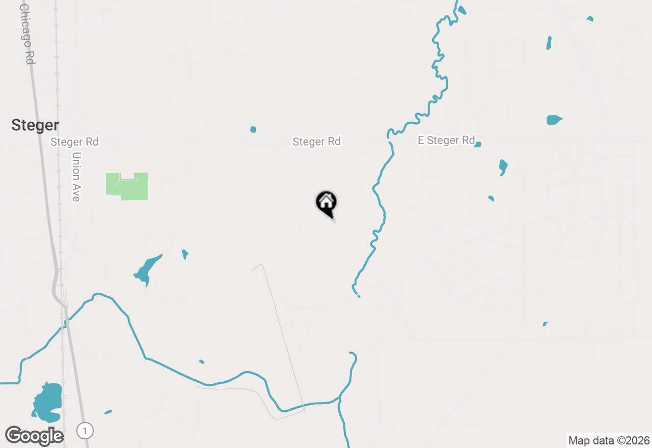 Map of 90 Alpine Lane, Crete, IL 60417