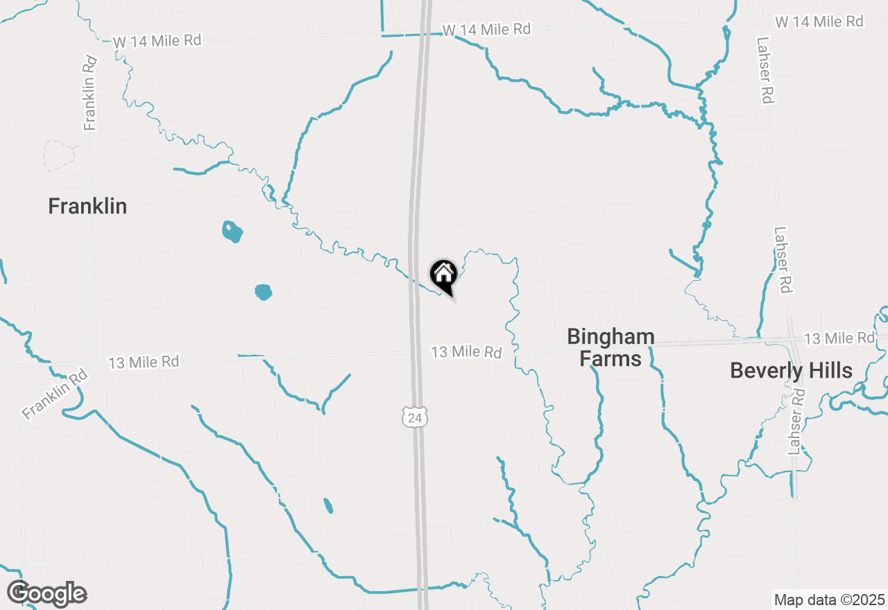 Map of 24130 Bingham Pointe Drive #26, Bingham Farms Vlg, MI 48025
