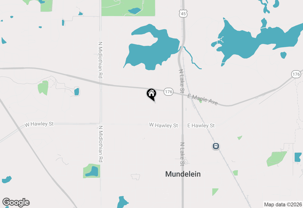 Map of 407 Bonniebrook Avenue, Mundelein, IL 60060