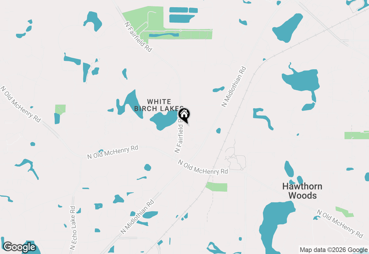 Map of 2 Potter Court, Hawthorn Woods, IL 60047