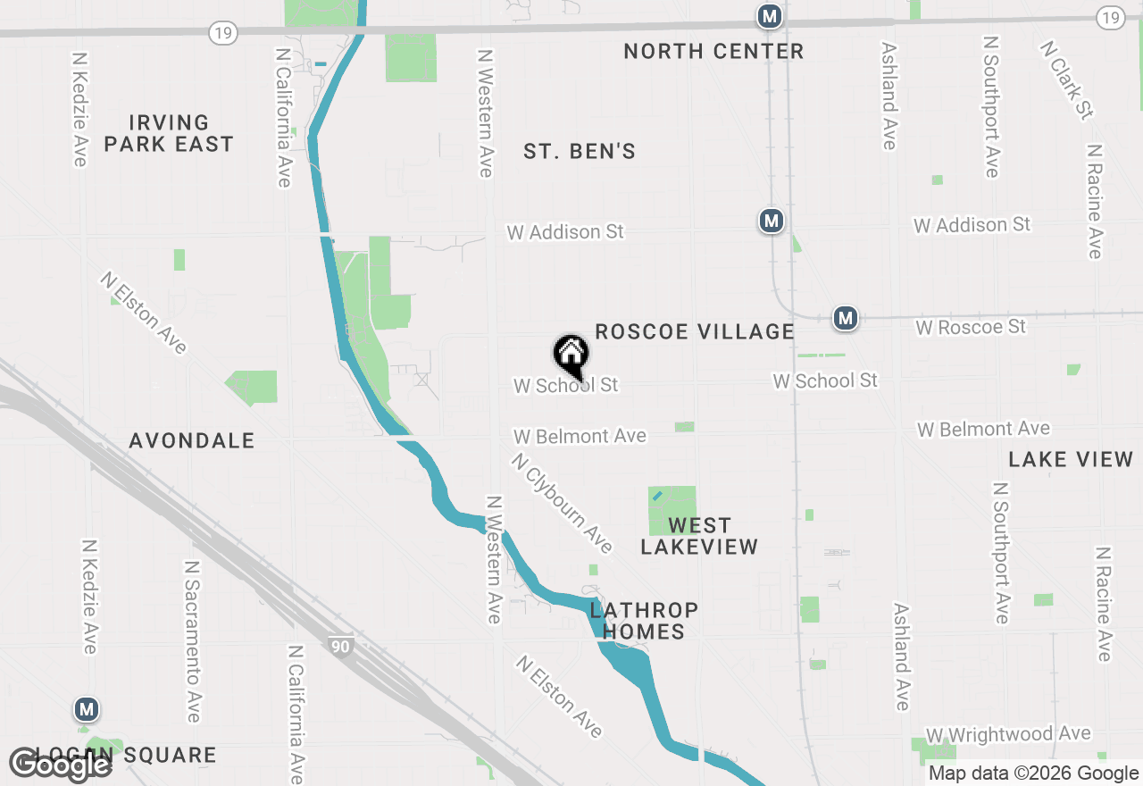 Map of 2227 W School Street #3, Chicago, IL 60618