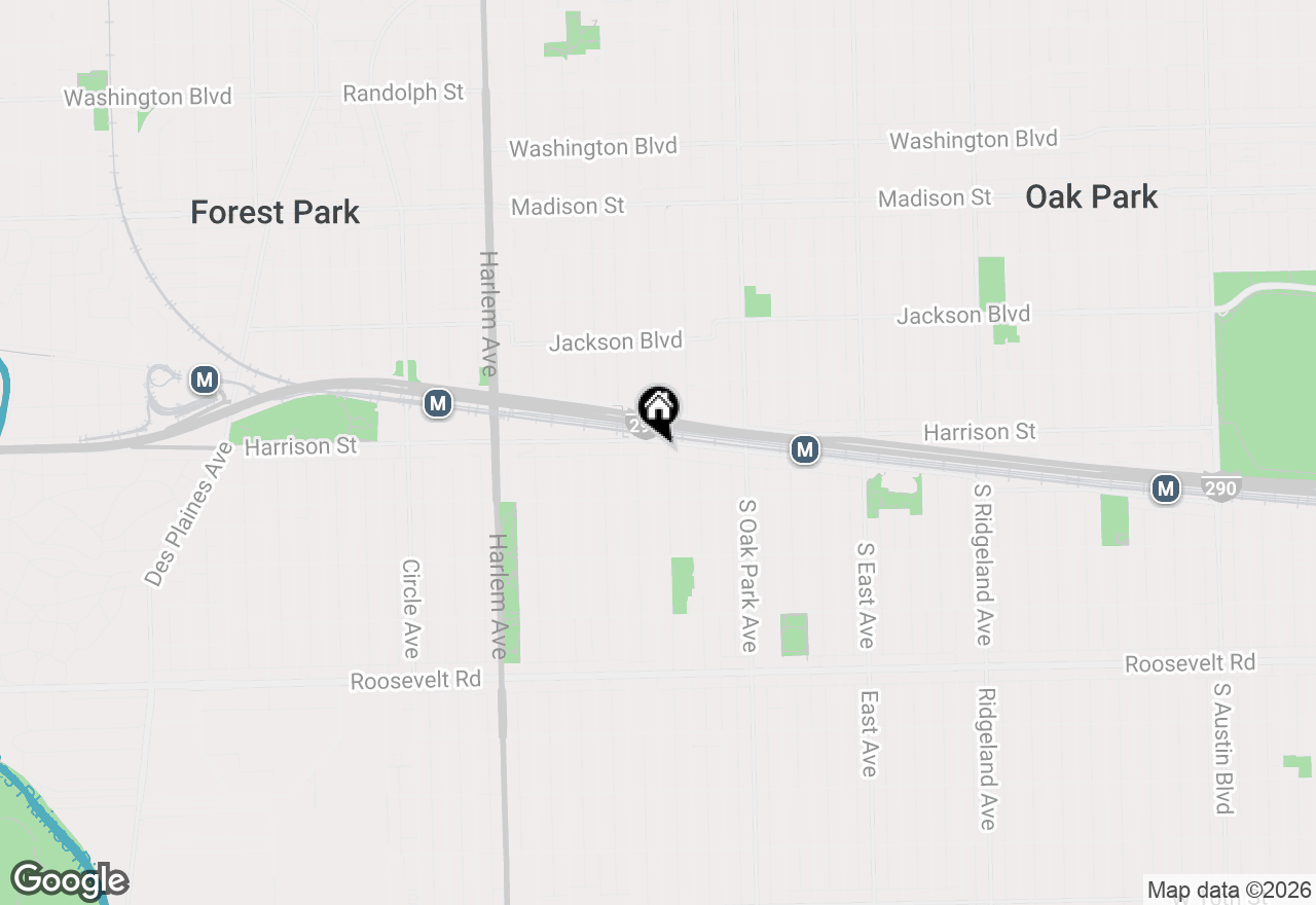 Map of 908 Clinton Avenue, Oak Park, IL 60304