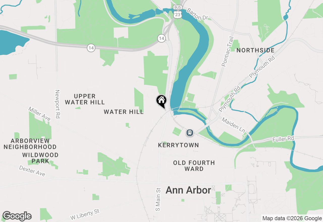 Map of 207 Sunset Road, Ann Arbor, MI 48103