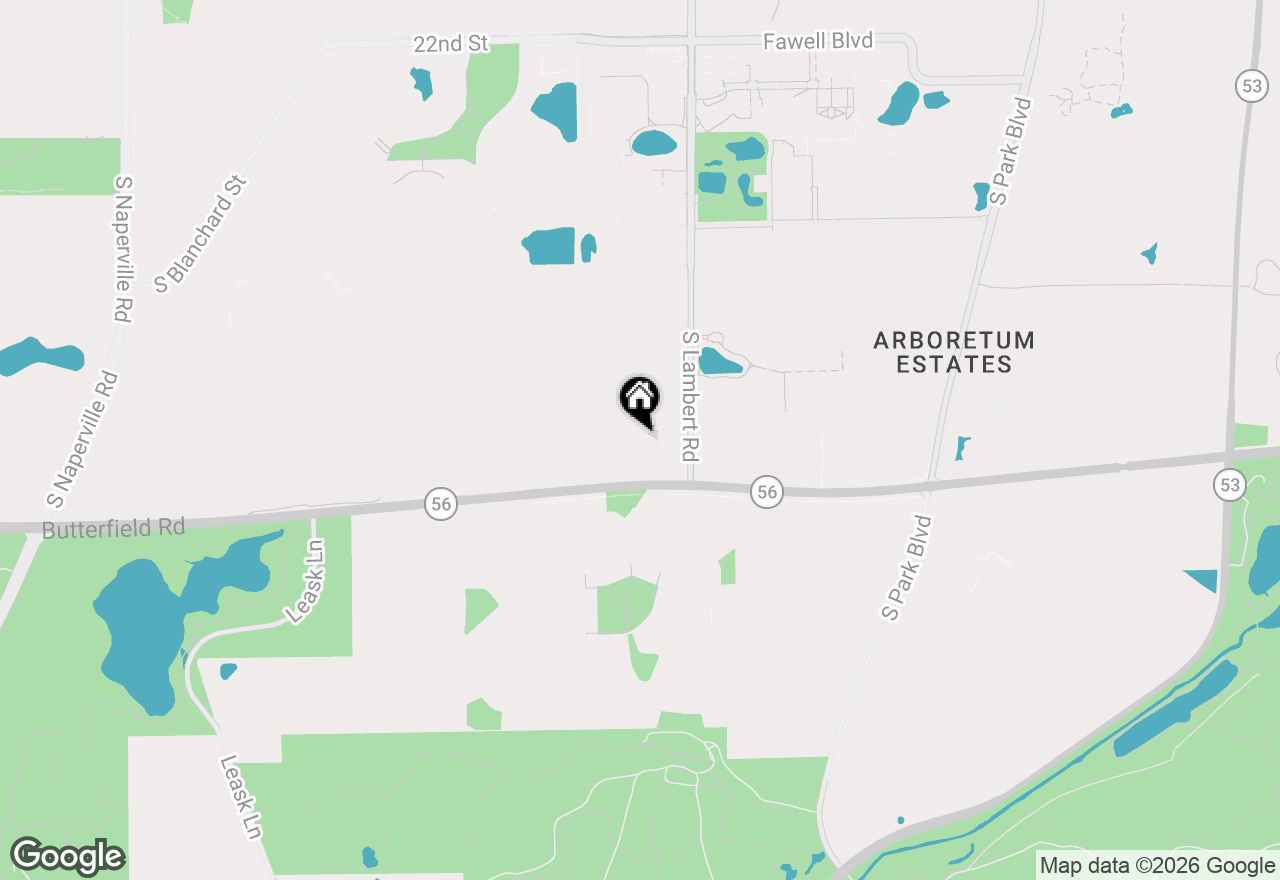 Map of 23W281 Cambridge Court, Glen Ellyn, IL 60137