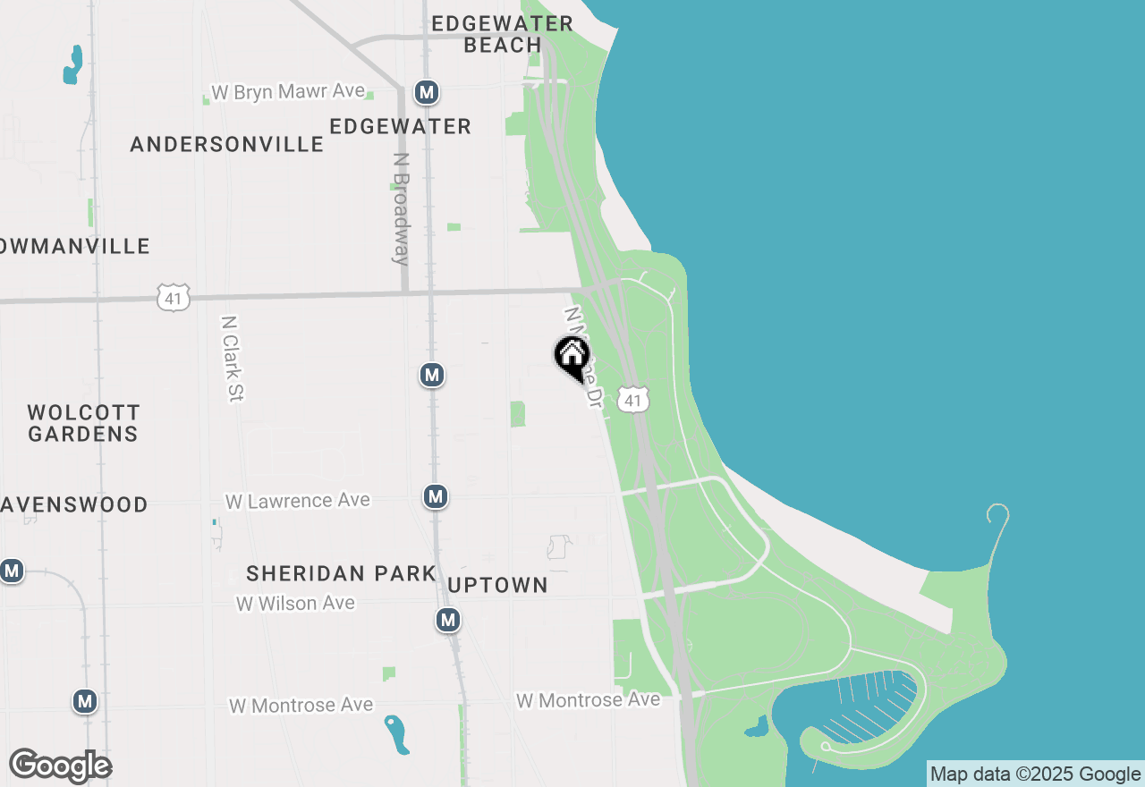 Map of 4960 N Marine Drive #512, Chicago, IL 60640