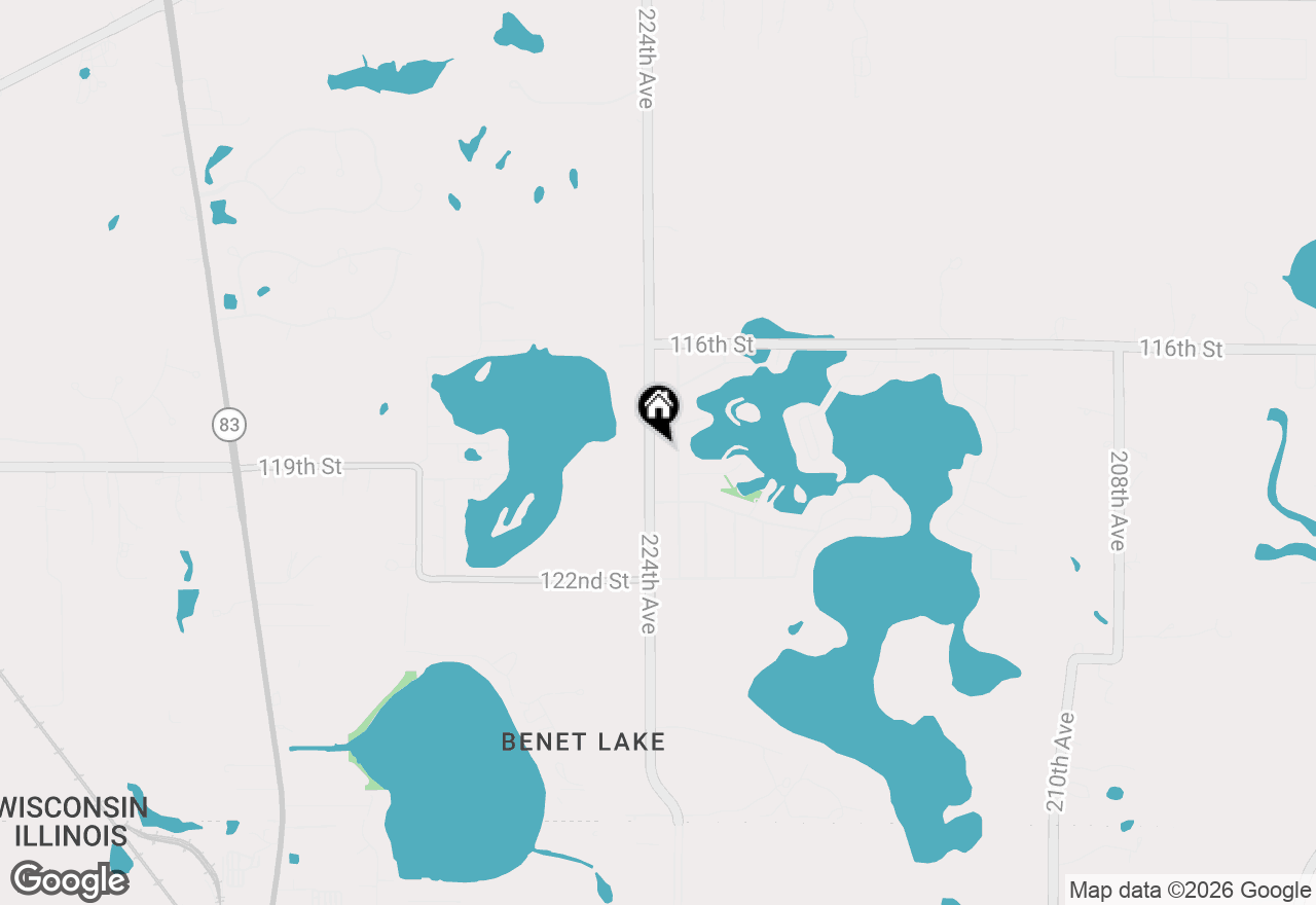 Map of 11901 224th Ave, Bristol, WI 53104