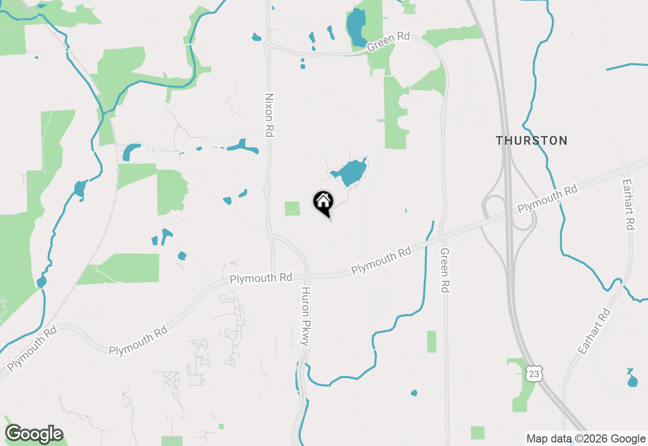 Map of 2970 Aurora Street, Ann Arbor, MI 48105