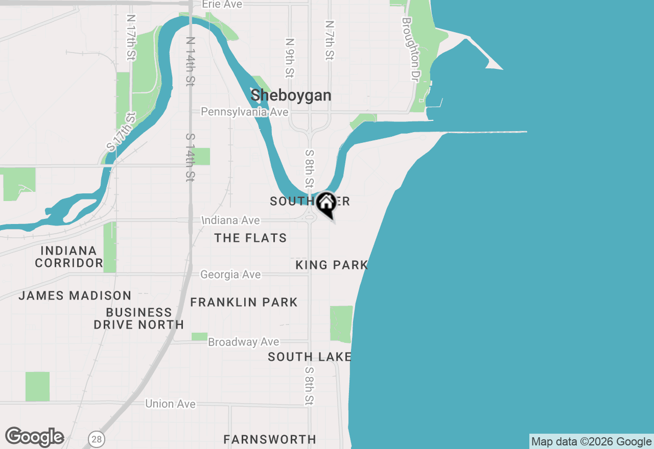 Map of 1106 S 7th St #11, Sheboygan, WI 53081