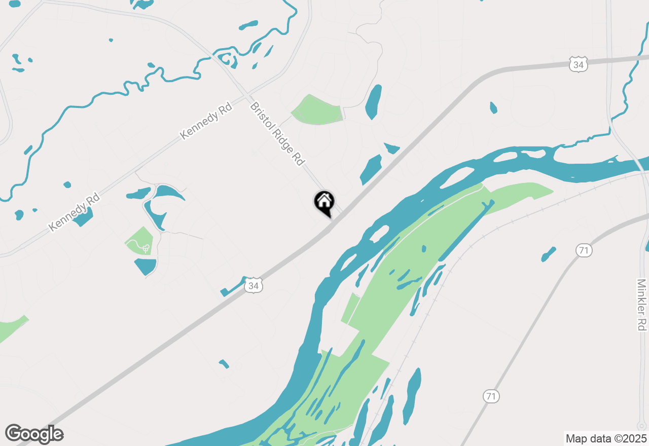 Map of 23 Oak Lawn Avenue, Yorkville, IL 60560